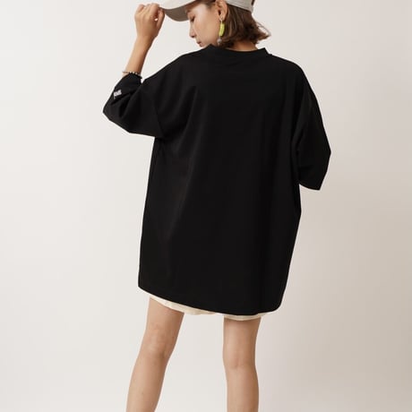 【日本製】simpleタグBIGTシャツBLACK"CACCA original"