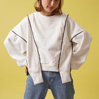 ゆったりdesign White スウェット