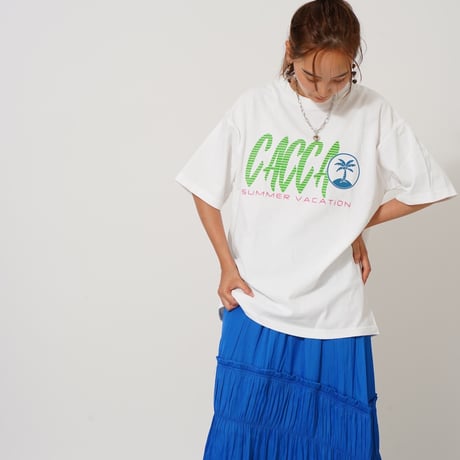 summerオーバーサイズTシャツWhite"CACCAoriginal"