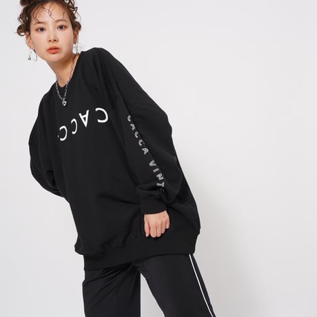 CACCAロゴbigスウェットブラック"original"