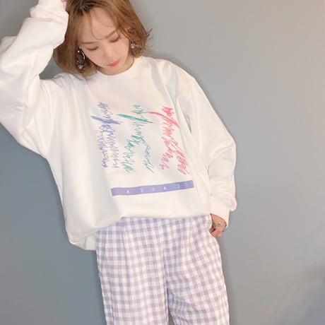 springhumanスウェットWhite"CACCA original"