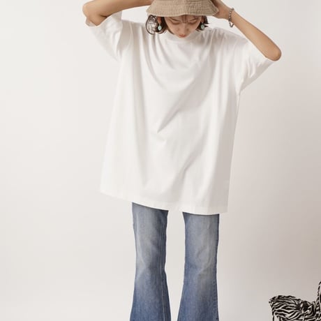 【日本製】simpleタグBIGTシャツWhite"CACCA original"