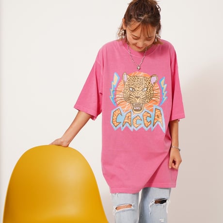 Tiger T- shirt pink "CACCA original"