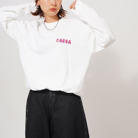 zebra flag sweat White"CACCA original"