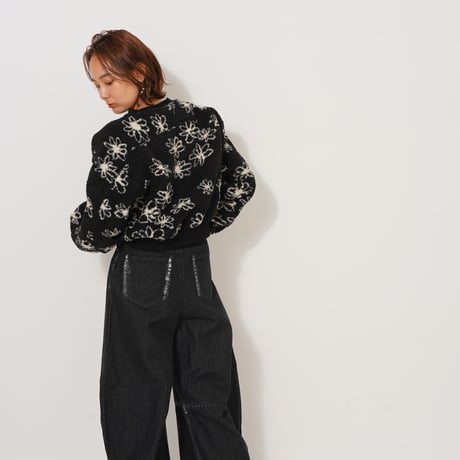デニムペイントカーブパンツ"CACCA select"