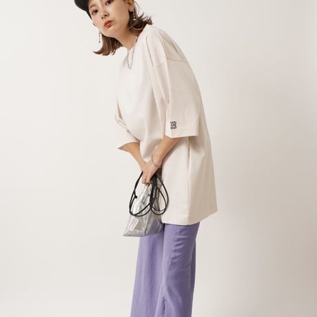 【日本製】simpleタグBIGTシャツbeige"CACCA original"