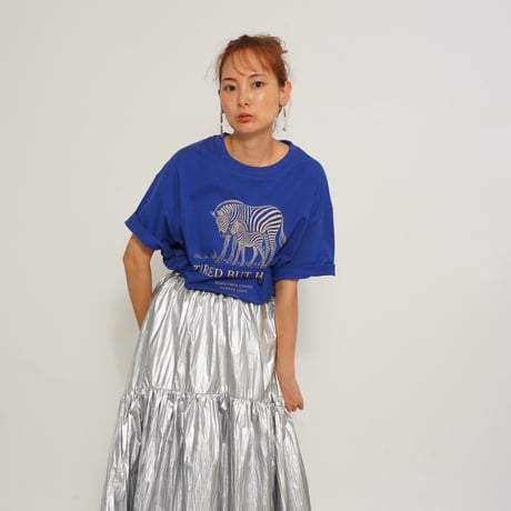 TIRED BUT HAPPY TEE　BLUE