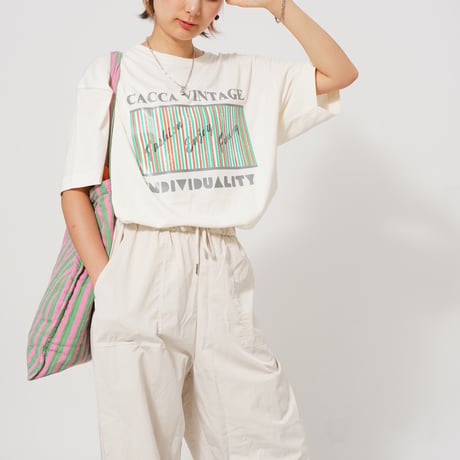 ブレンドロゴTシャツWhite "CACCA original"