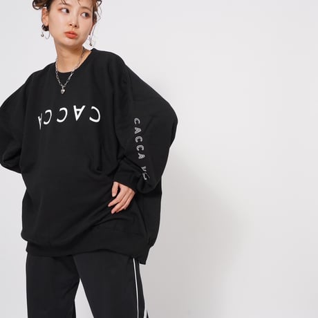 CACCAロゴbigスウェットブラック"original"