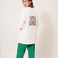 colorfulロゴBIGTシャツWhite"CACCA original"
