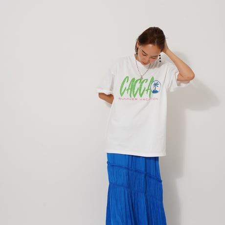 summerオーバーサイズTシャツWhite"CACCAoriginal"