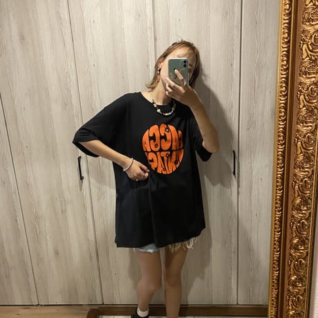 organic cottonロゴTシャツBLACK"CACCA original"
