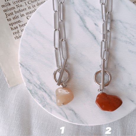 stone chain necklace