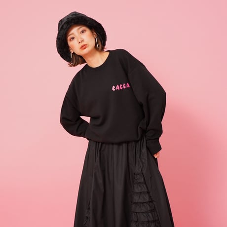zebra flag sweat black "CACCA original"