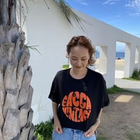organic cottonロゴTシャツBLACK"CACCA original"