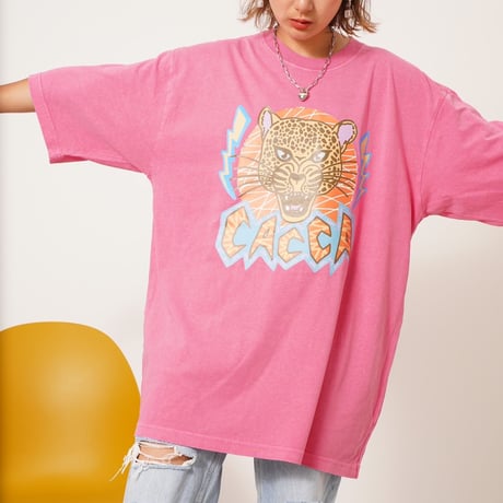 Tiger T- shirt pink "CACCA original"