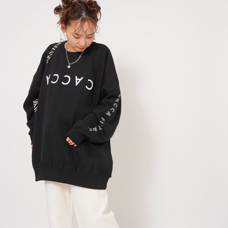 CACCAロゴbigスウェットブラック"original"