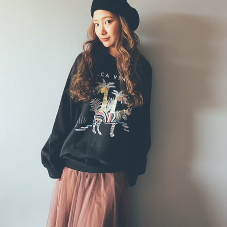 zebra スウェットBLACK "CACCA original"