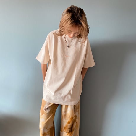 zebraバクプリbigTシャツ ivory"CACCA original"
