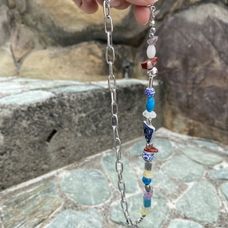 Blue stone chain ネックレス