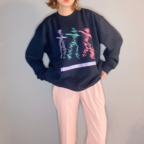 human スウェットNAVY"CACCA original"