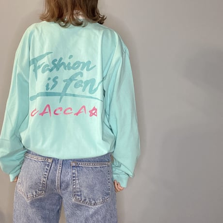 fashion is fun ロンTエメラルド"CACCA original"