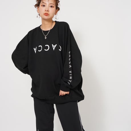 CACCAロゴbigスウェットブラック"original"
