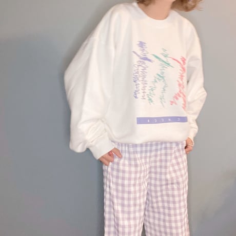 springhumanスウェットWhite"CACCA original"