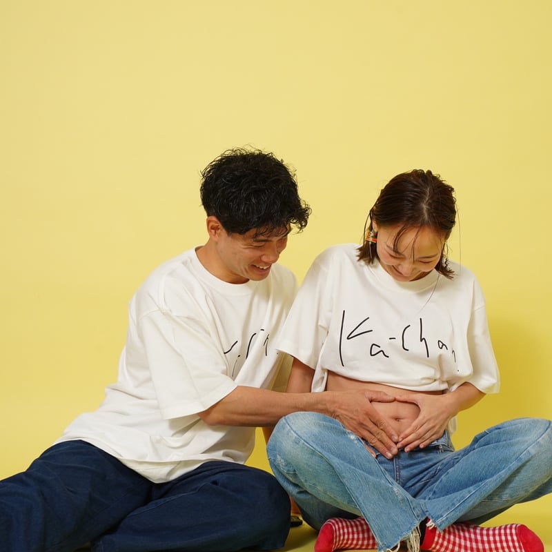 父ちゃん母ちゃんTシャツ White | CACCA STORE