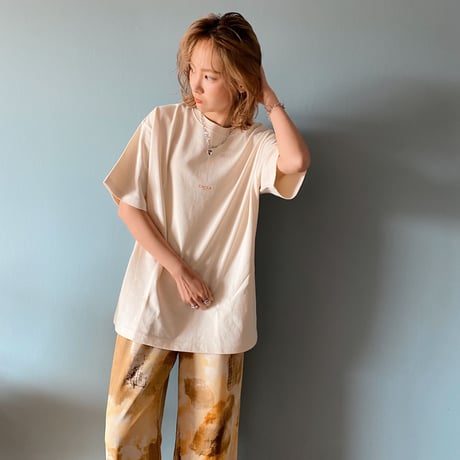 zebraバクプリbigTシャツ ivory"CACCA original"
