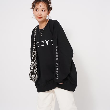 CACCAロゴbigスウェットブラック"original"