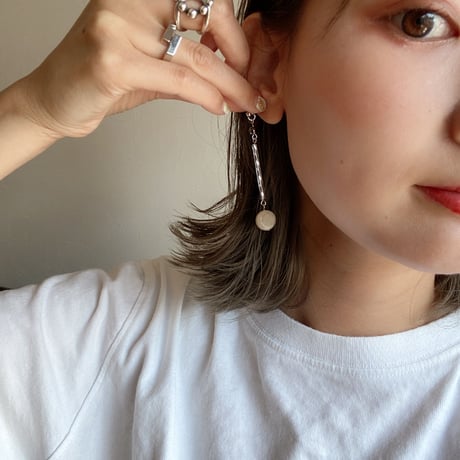 asymmetryシルバーpierce.earring