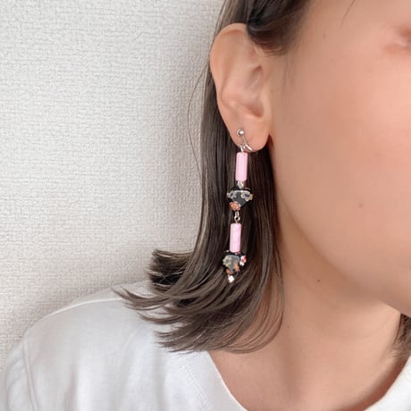 ハートpink pierce.earring