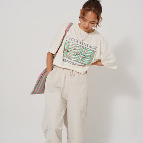 ブレンドロゴTシャツWhite "CACCA original"