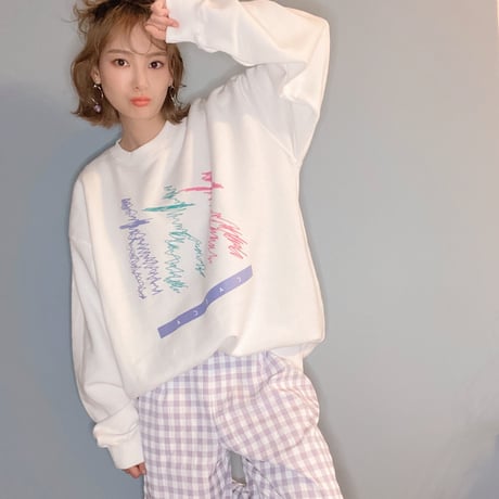 springhumanスウェットWhite"CACCA original"