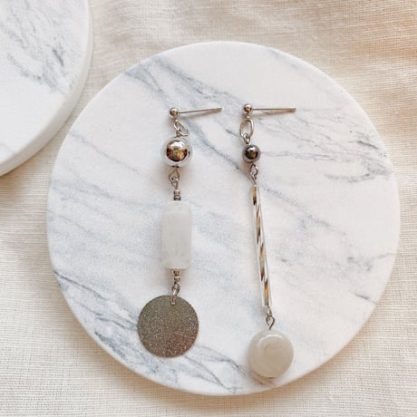 asymmetryシルバーpierce.earring
