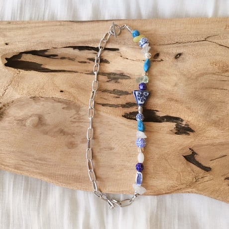 Blue stone chain ネックレス