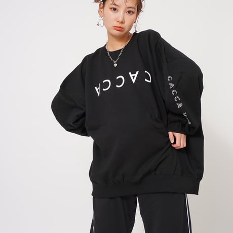 CACCAロゴbigスウェットブラック"original"