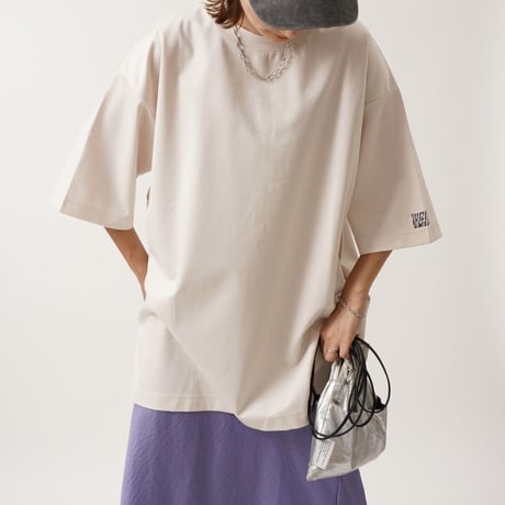 【日本製】simpleタグBIGTシャツbeige"CACCA original"