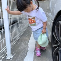 CACCA mini  animal柄Tシャツ　White