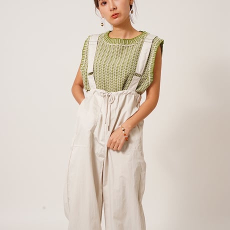 麻ショート丈ニット"CACCA select"