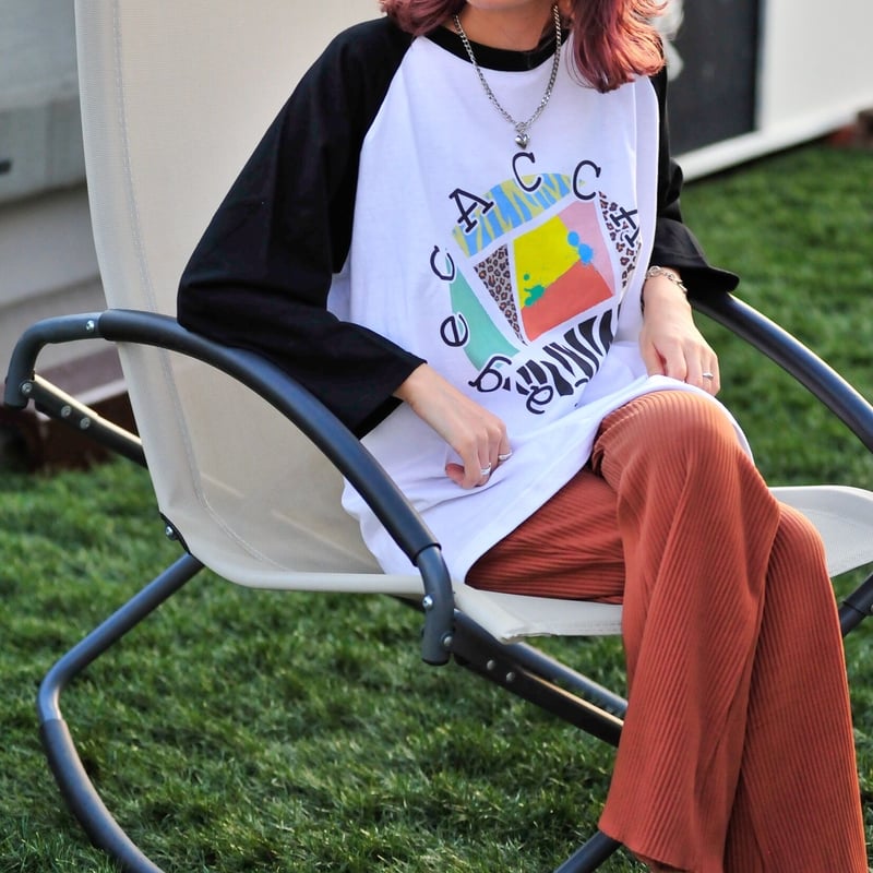 colorful circle 8分丈ラグランTシャツ