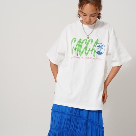 summerオーバーサイズTシャツWhite"CACCAoriginal"