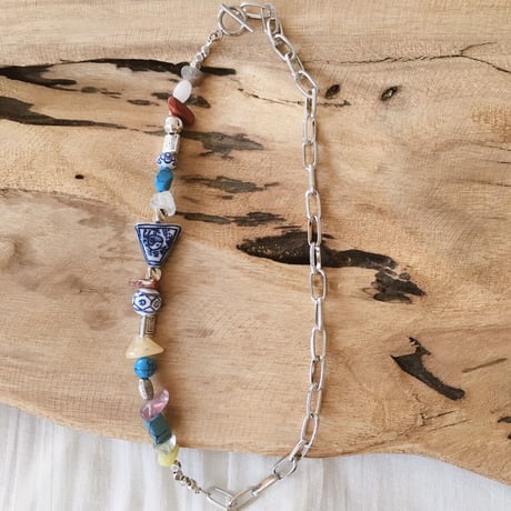 Blue stone chain ネックレス