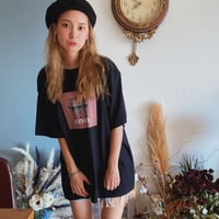 zebra back style TシャツBLACK"CACCAoriginal"