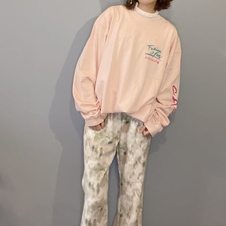 fashion is fan ロンTオフピンク"CACCA original"