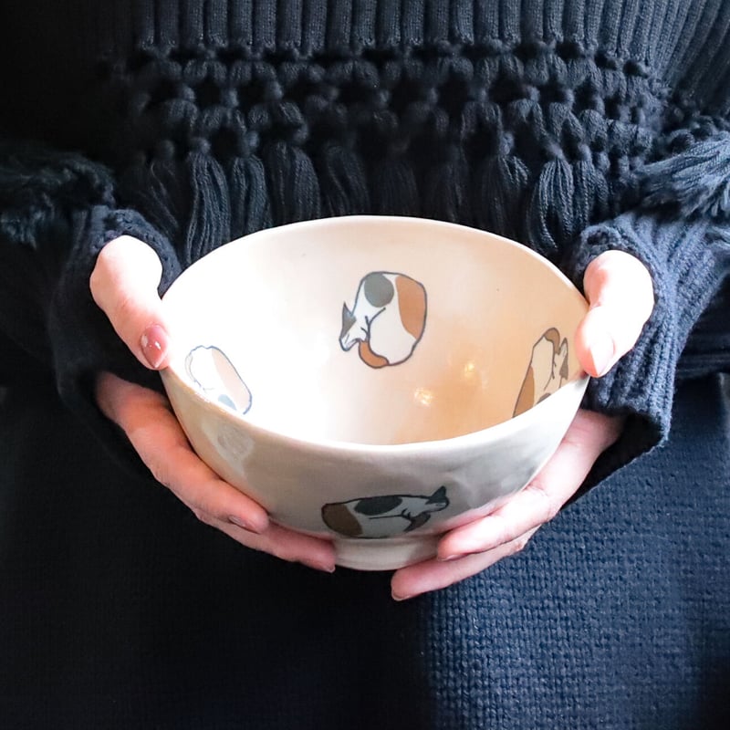 ヴィンテージ 手描きの瞳が美しいジブリ映画に出てきそうな三毛猫の