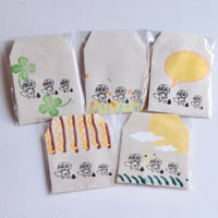 【紫香楽和紙】たぬきミニメッセージカード