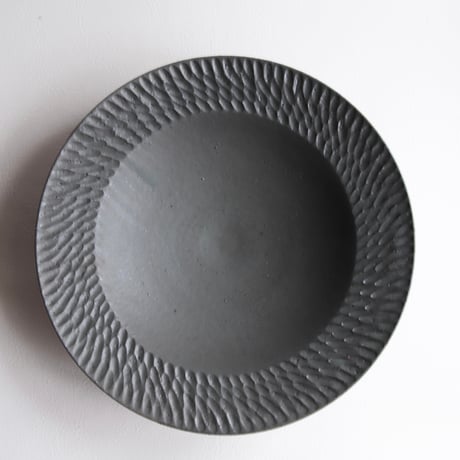【山本雅則】しのぎリム深皿24cm