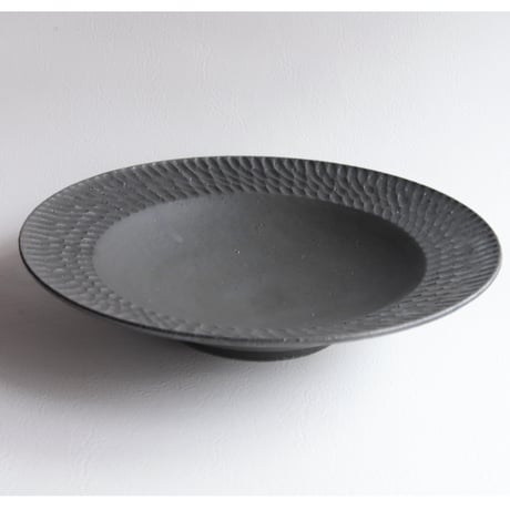 【山本雅則】しのぎリム深皿24cm